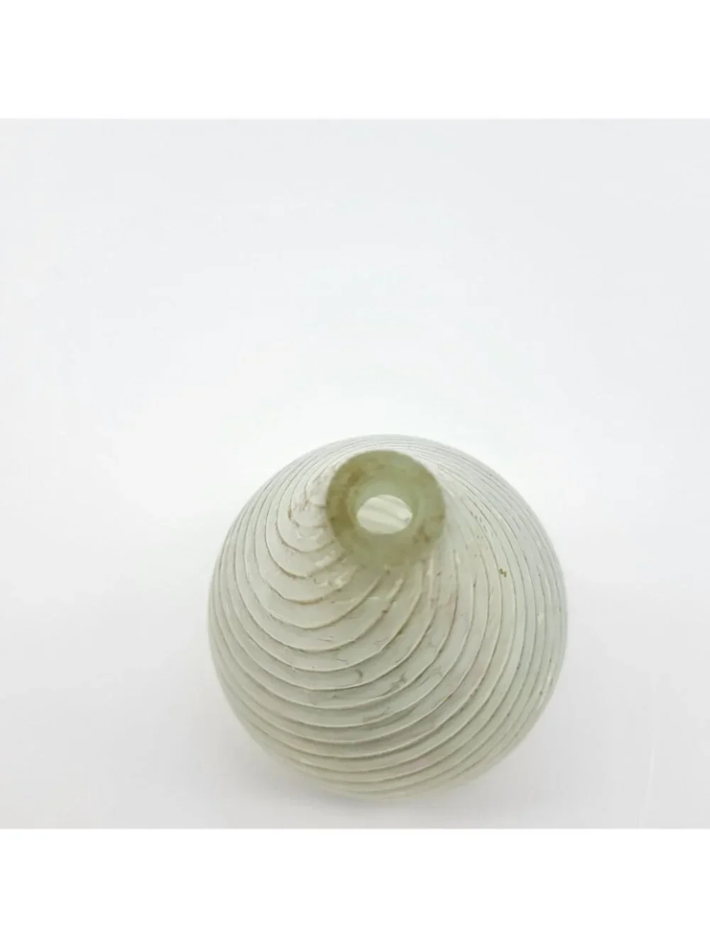 Fun Vintage Swirl Glass Iridescent bud vase oil lamp bottle